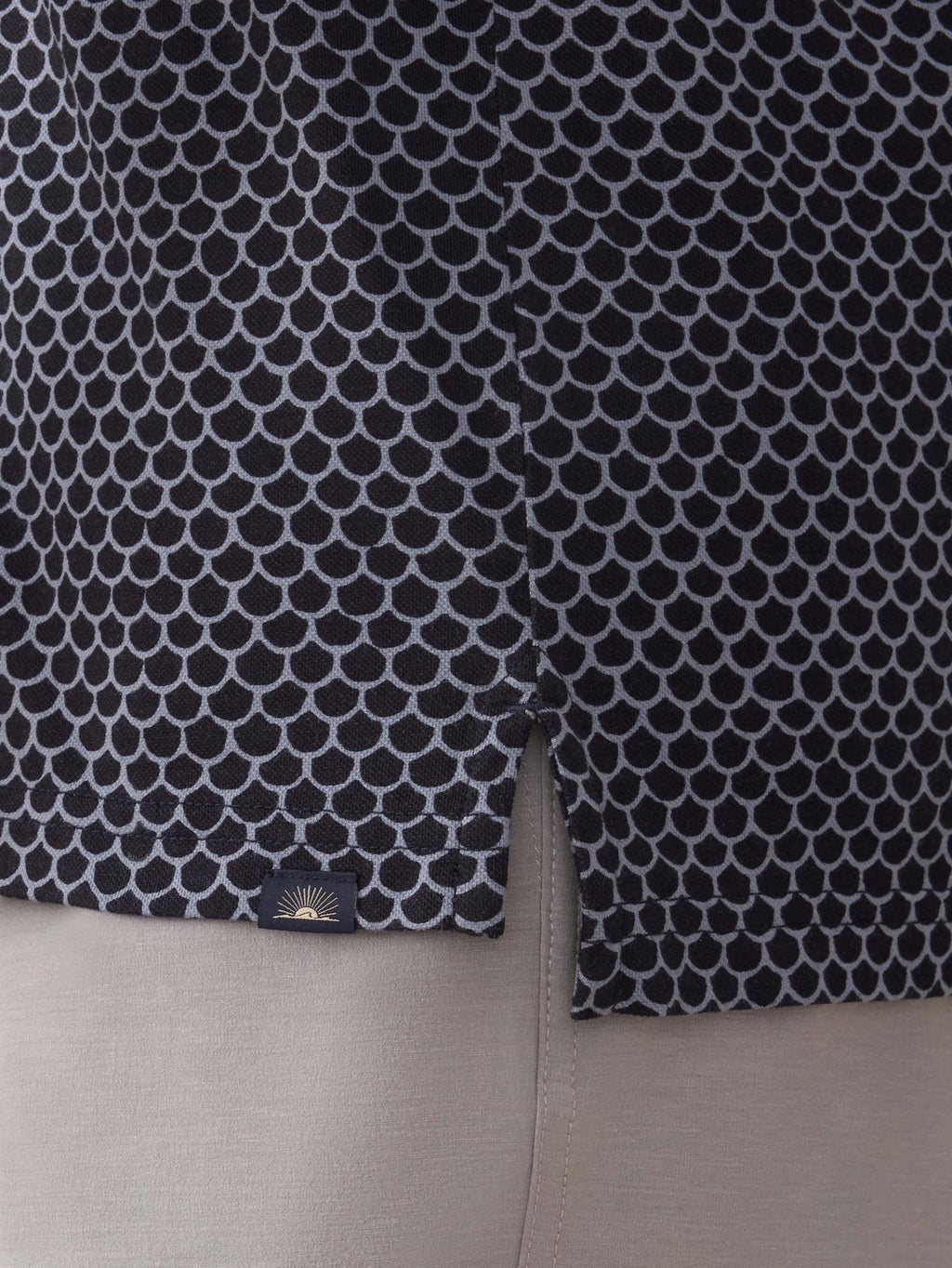 Short-Sleeve Movement™ Pique Polo - Midnight Fishscale