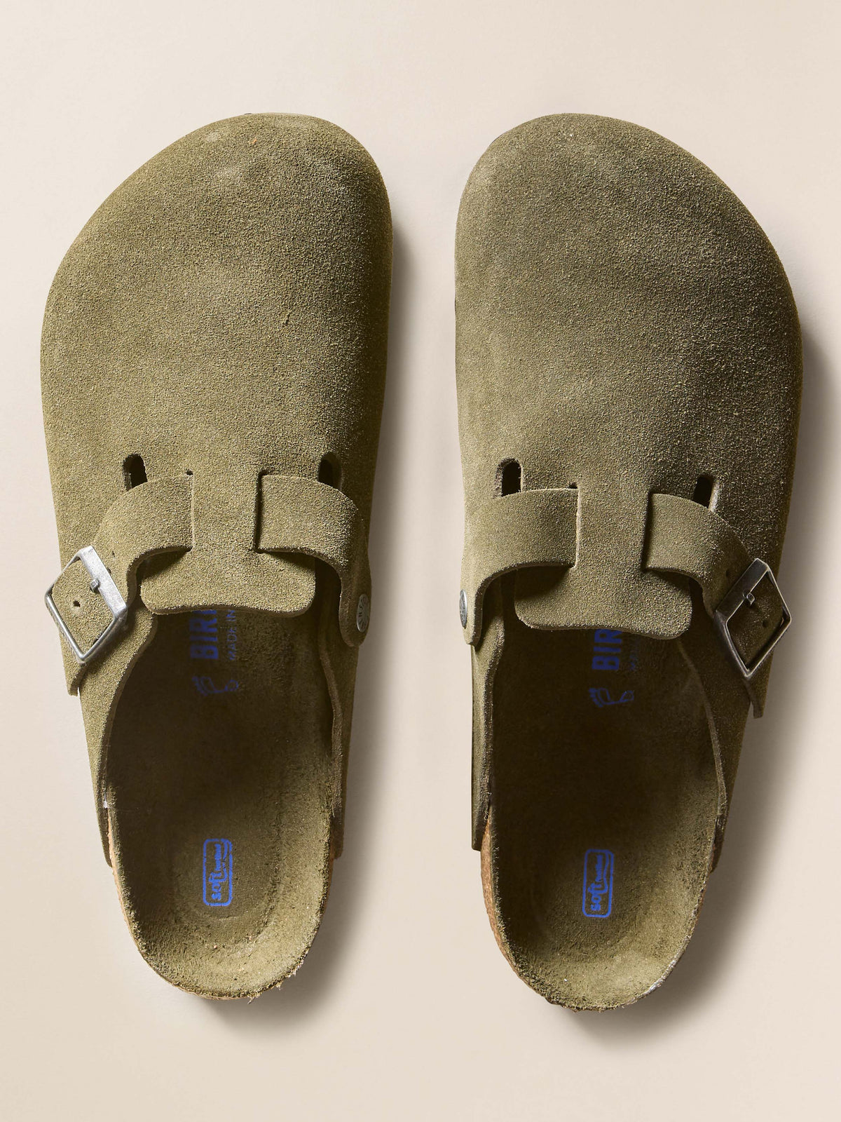 Birkenstock Men'S Boston Clog Soft Footbed - Thyme