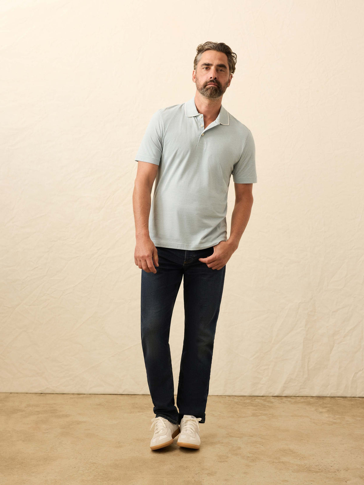 Short-Sleeve Movement™ Pique Polo - Huron Blue Melange