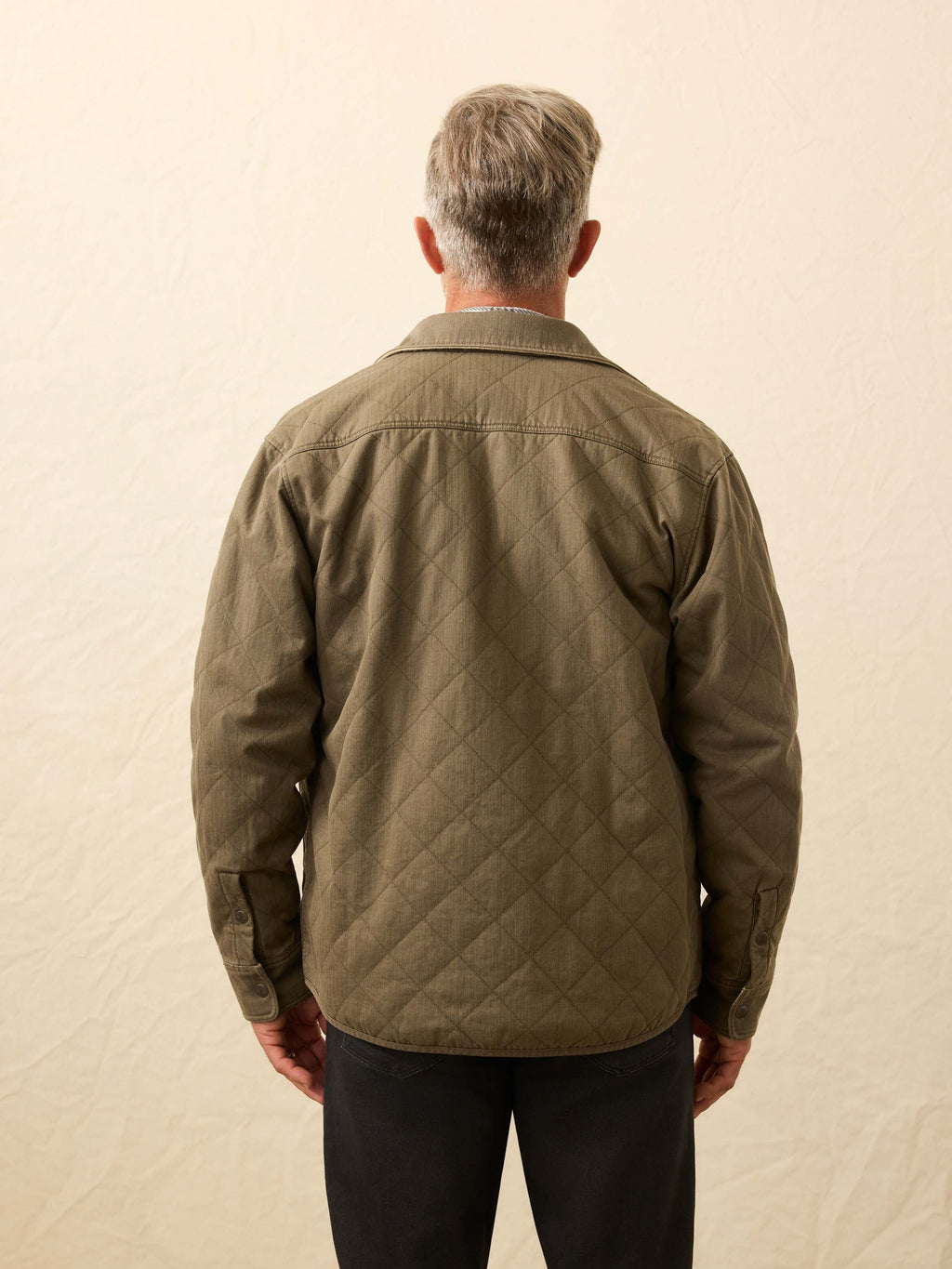 Doug Good Feather Reversible Bondi Jacket - Prairie Olive