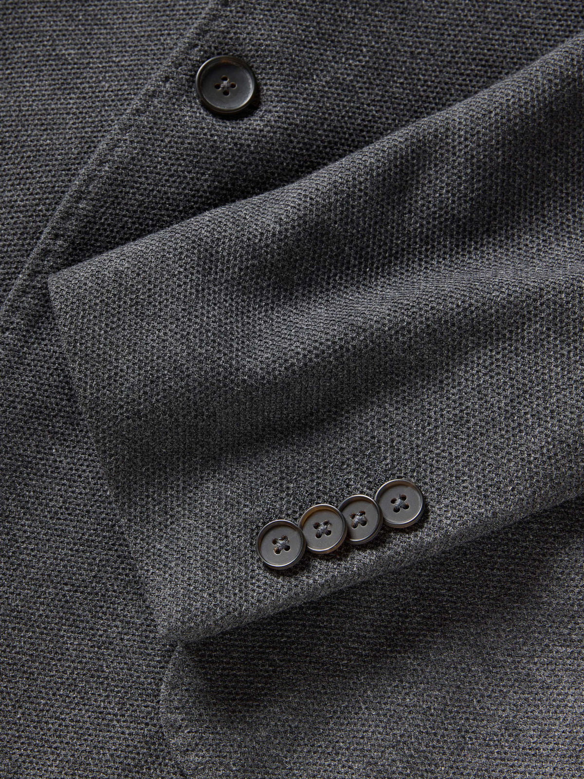 Knit Blazer - Charcoal Cliff