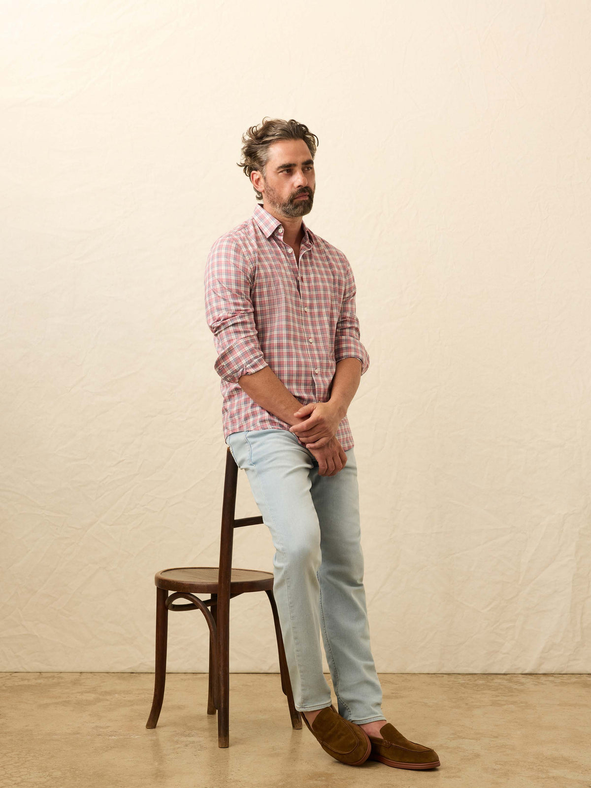 The Movement™ Shirt - Red Charcoal Plaid
