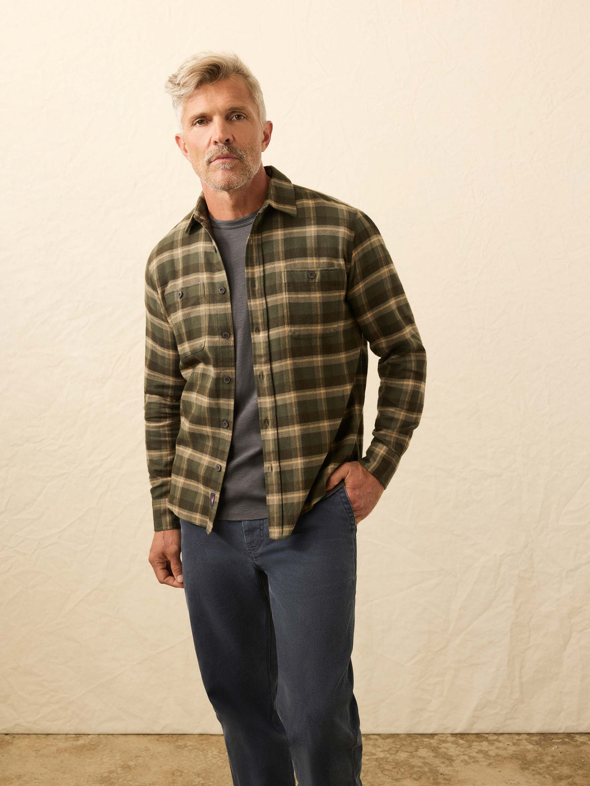 Heirloom Portuguese Flannel Shirt - Garret Verde Plaid