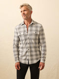 Legend™ Sweater Shirt - Charcoal Cream Plaid