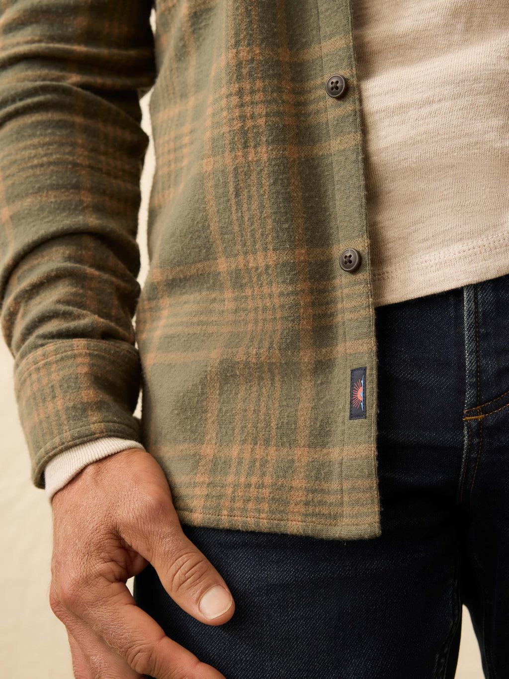Legend™ Sweater Shirt - Woodland Olive Plaid