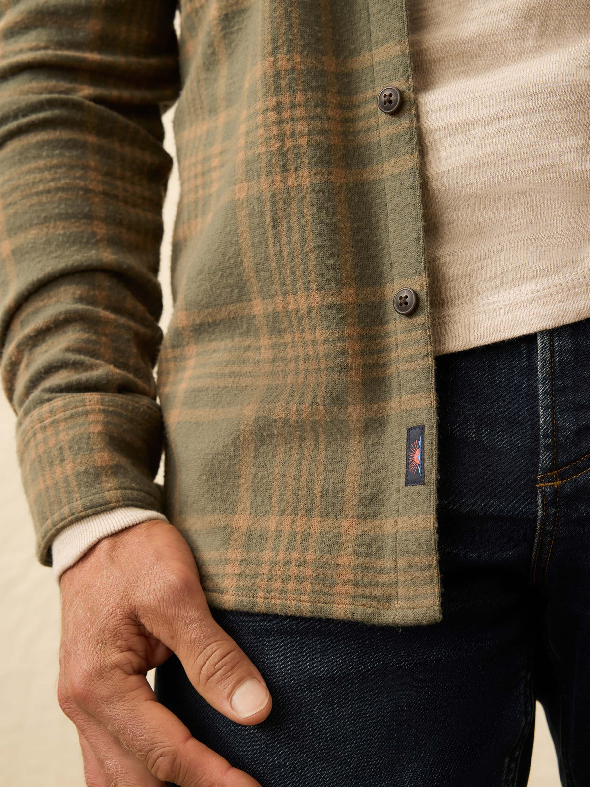 Legend™ Sweater Shirt - Woodland Olive Plaid