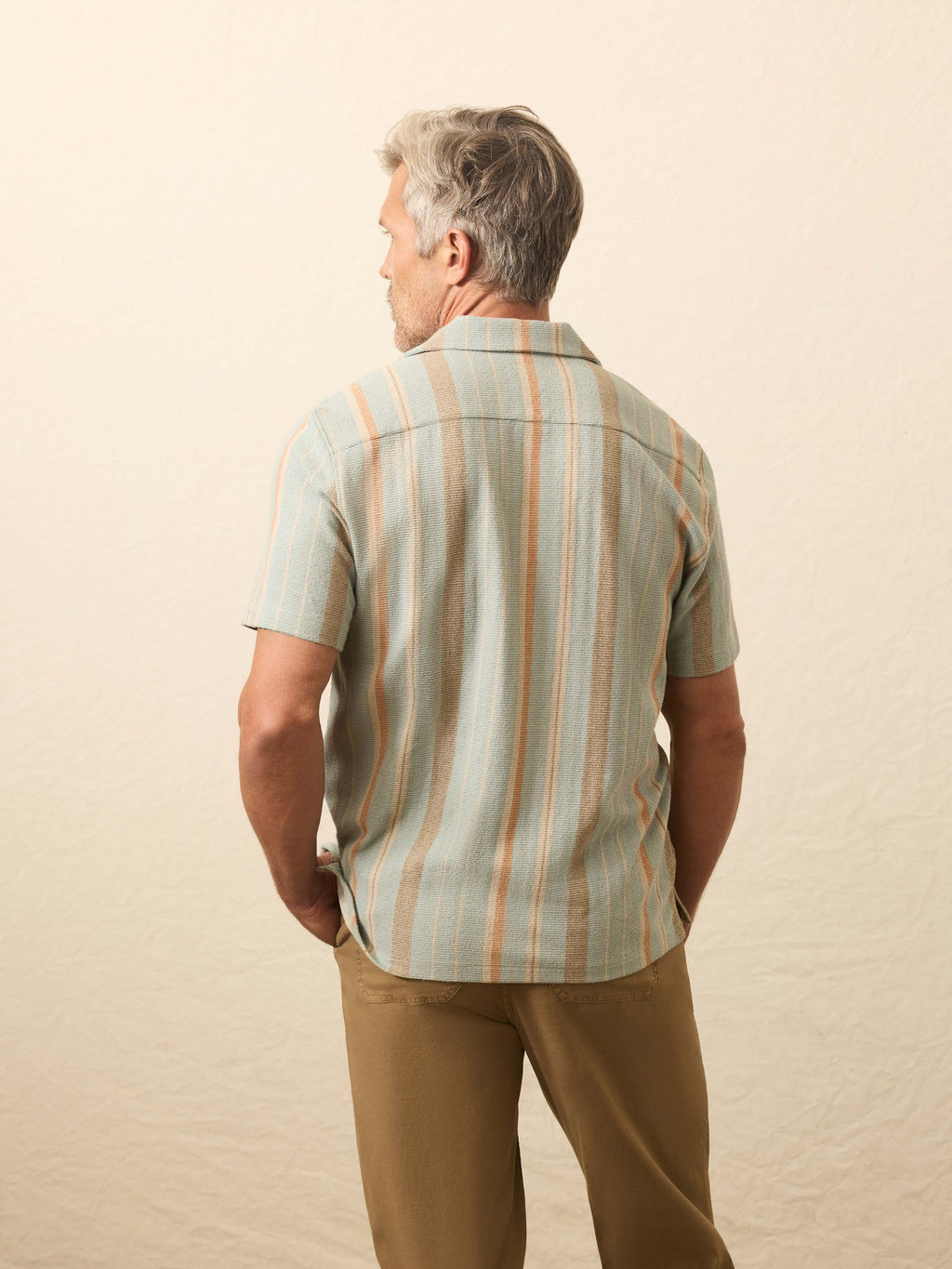 Short-Sleeve Oasis Shirt - Sequoia Lake Stripe