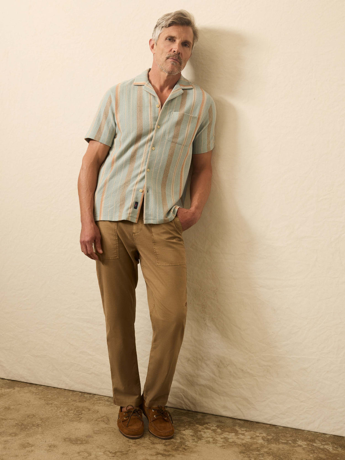 Short-Sleeve Oasis Shirt - Sequoia Lake Stripe