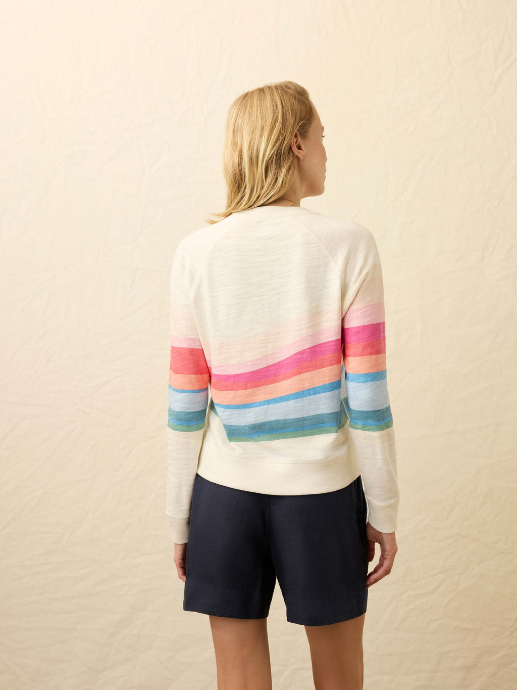Sunwashed Organic Crewneck - Sun Spritz Soleil