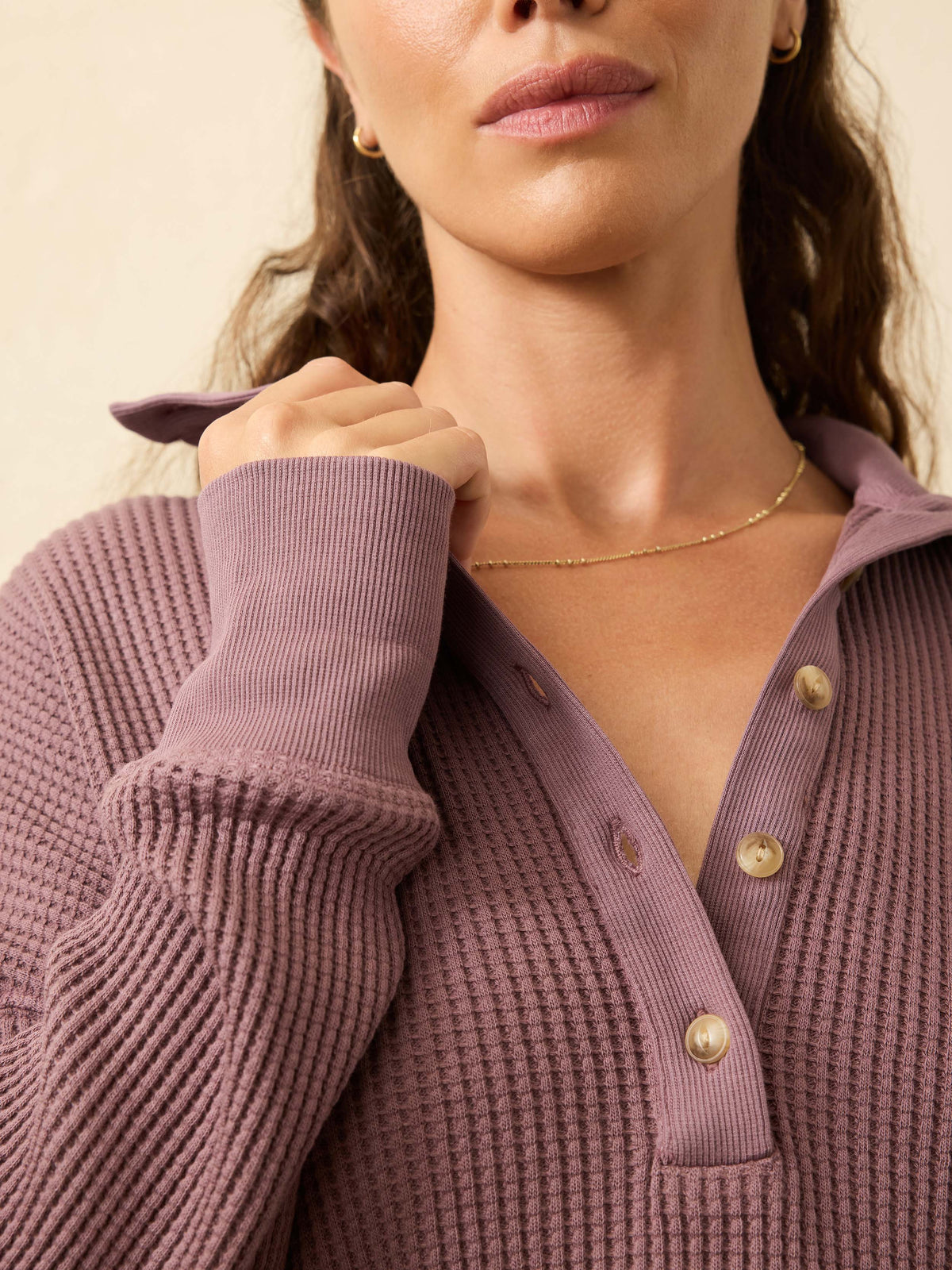 Apres Waffle Henley - Flint