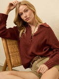 Miramar Linen Relaxed Polo - Smoked Paprika