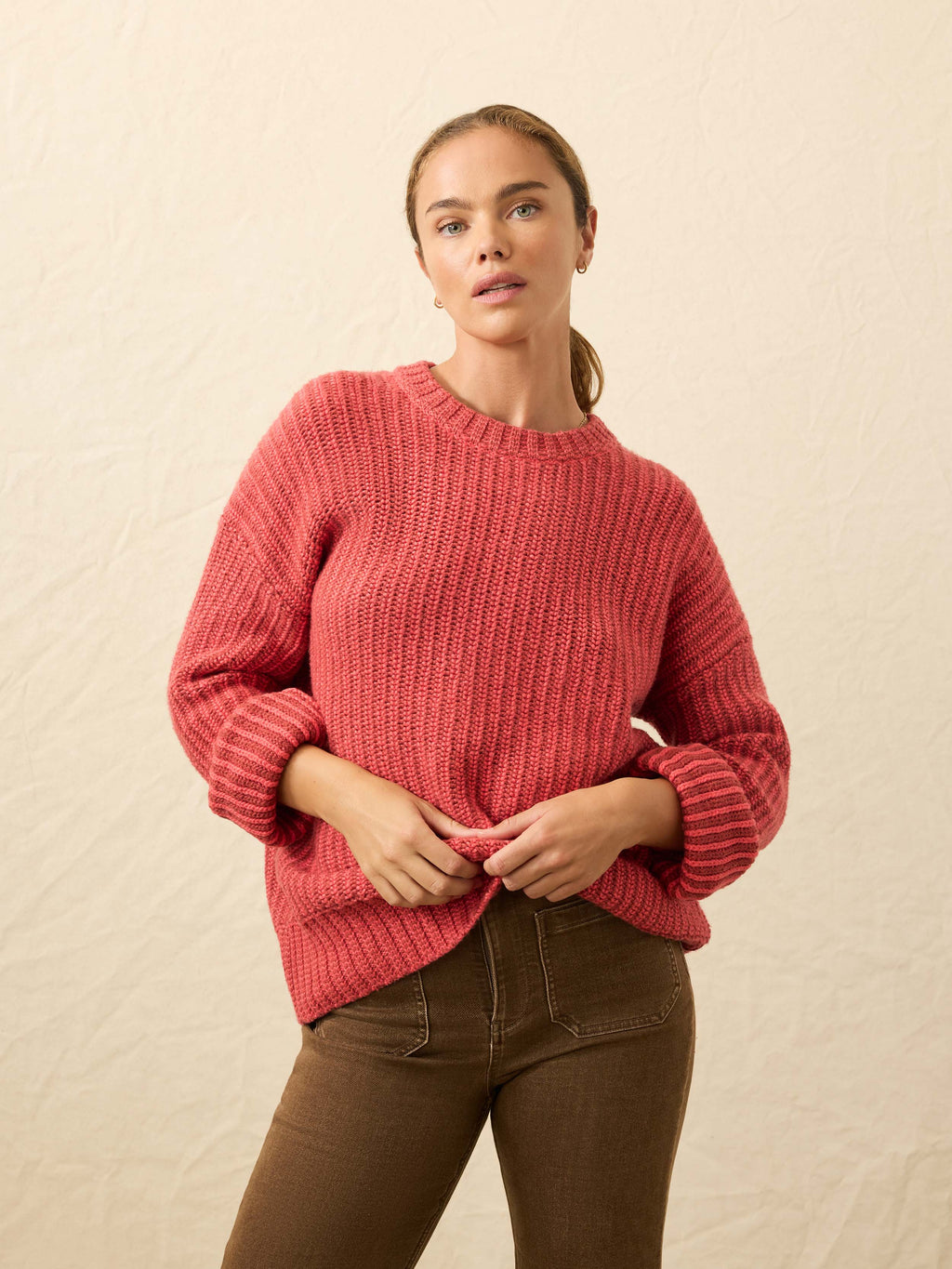 Heirloom Cotton  Relaxed Crew - Dubarry Stripe