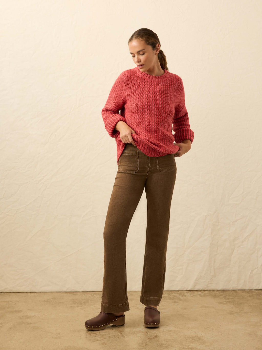 Heirloom Cotton  Relaxed Crew - Dubarry Stripe