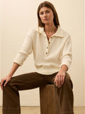 Apres Waffle Henley - Coastal Cream