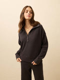 Apres Waffle Henley - Washed Black