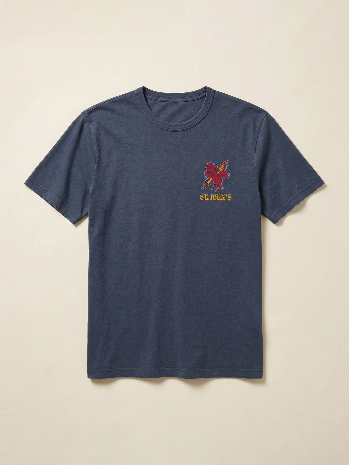 St. John's Sunwashed Regenerative Tee - Dune Navy