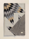 B. Yellowtail Star Patchwork Blanket - Grey Star Patchwork