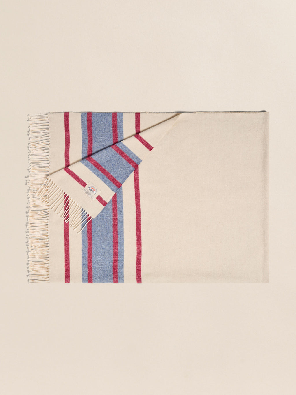 Brushed Recycled Cotton Blanket - Thompson Stripe