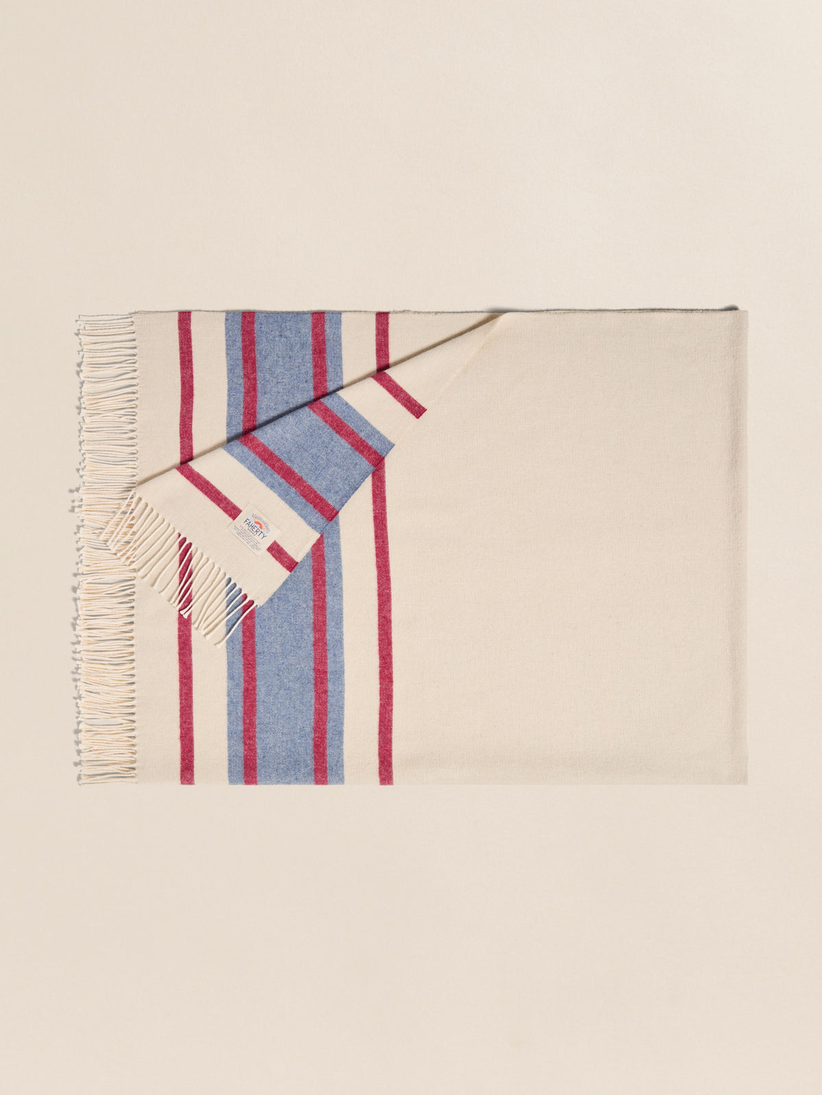 Brushed Recycled Cotton Blanket - Thompson Stripe