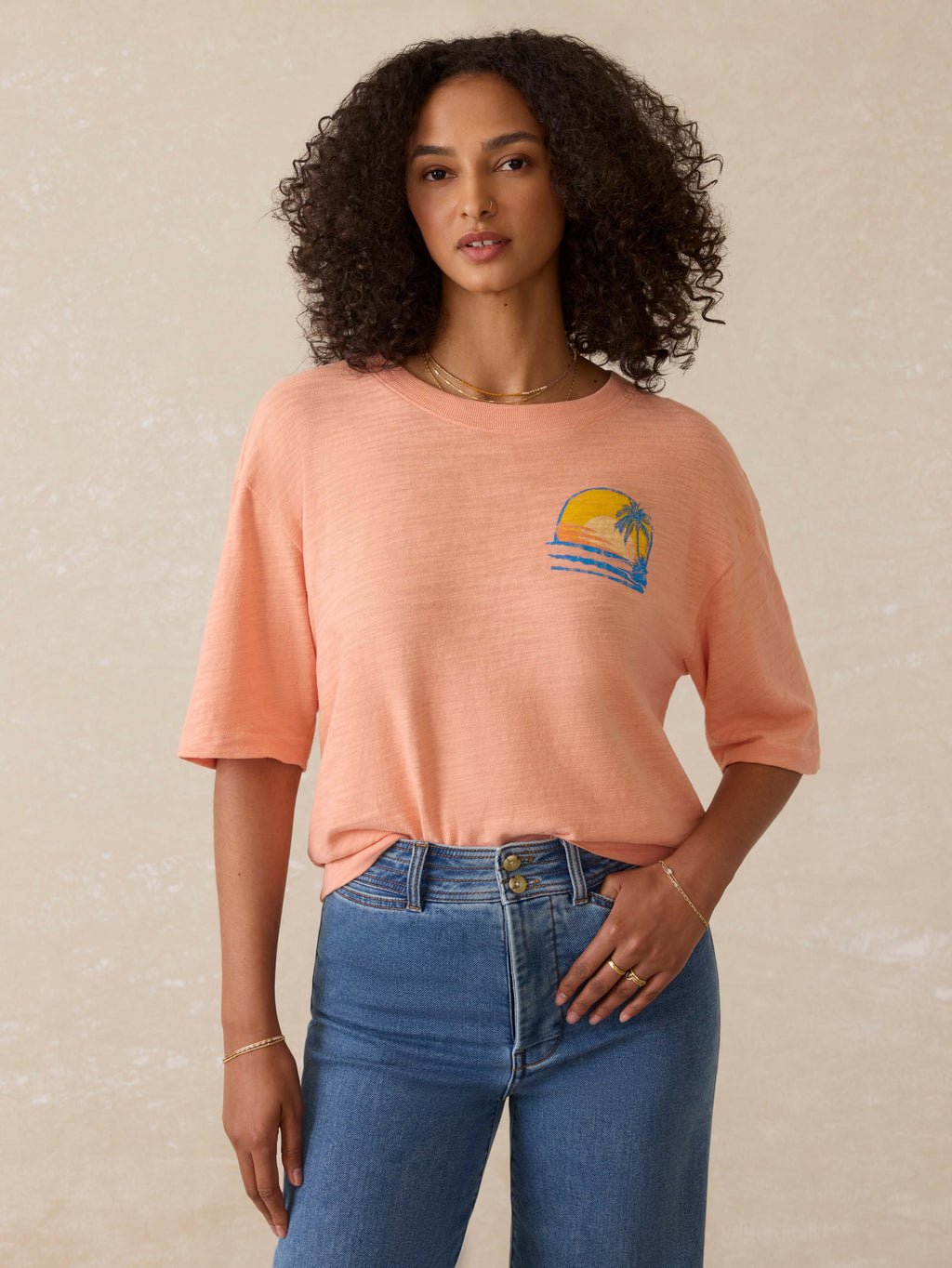 Sunwashed Regenerative Tee - Canyon Sunset