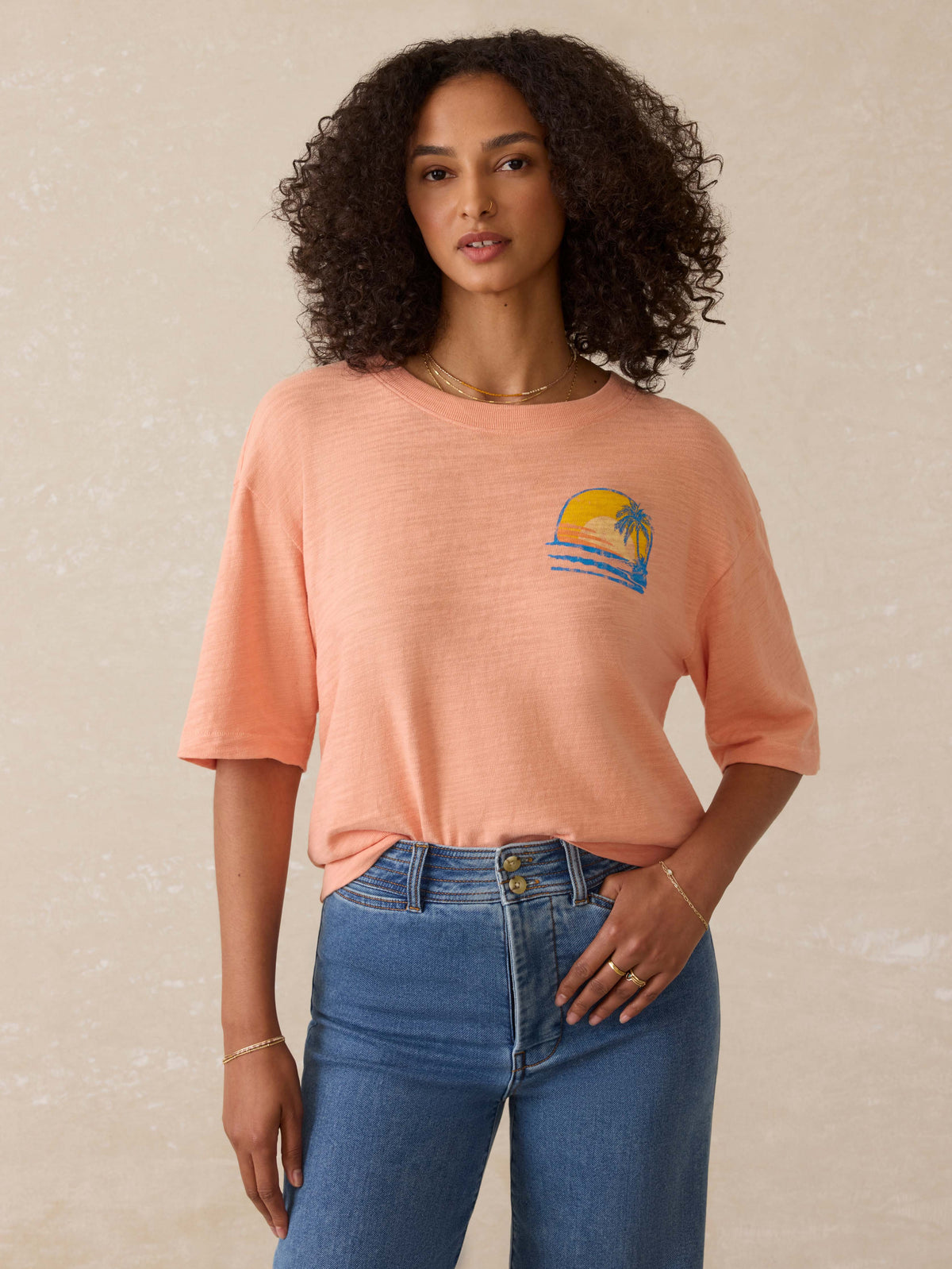 Sunwashed Regenerative Tee - Canyon Sunset