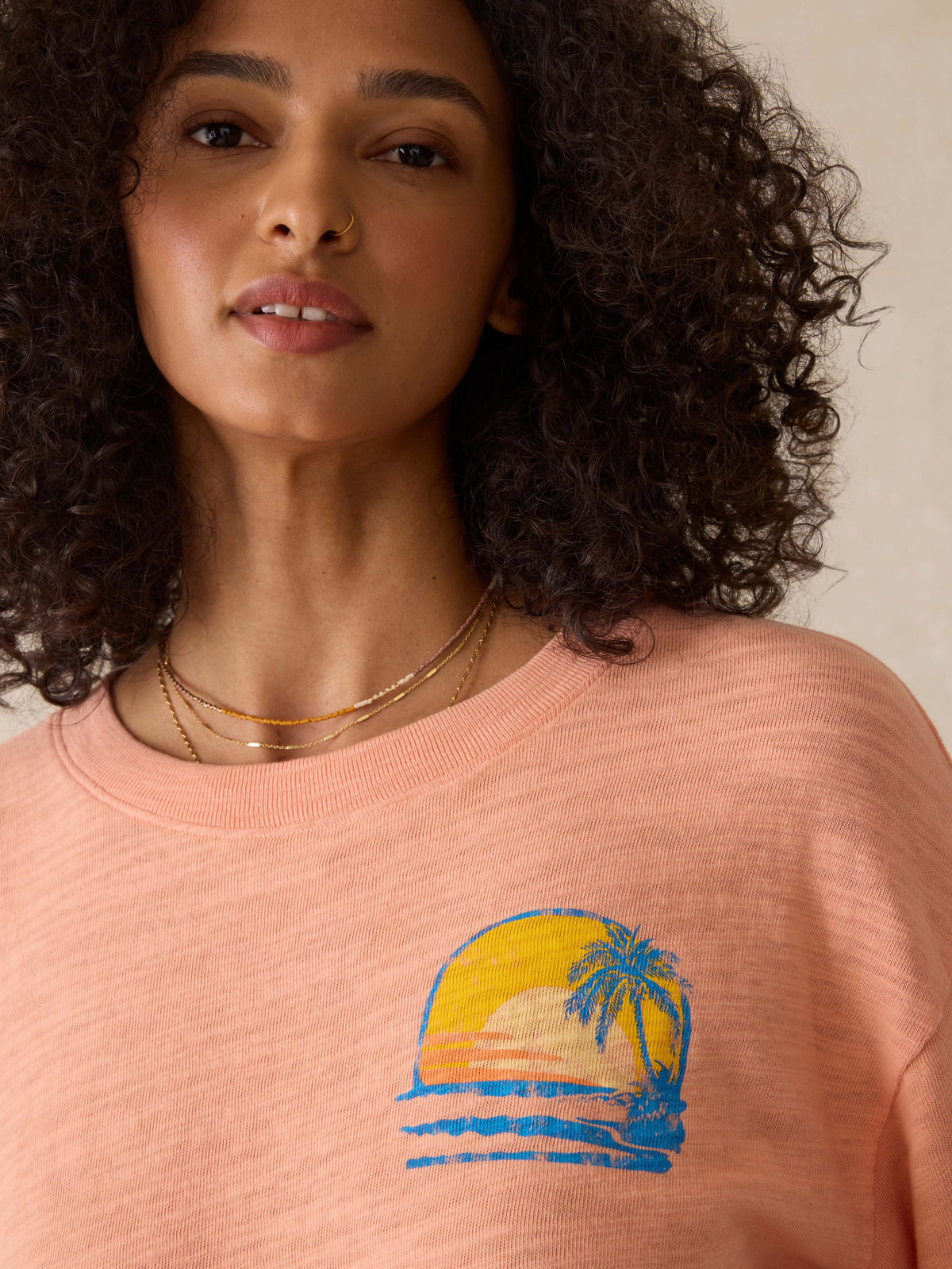 Sunwashed Regenerative Tee - Canyon Sunset