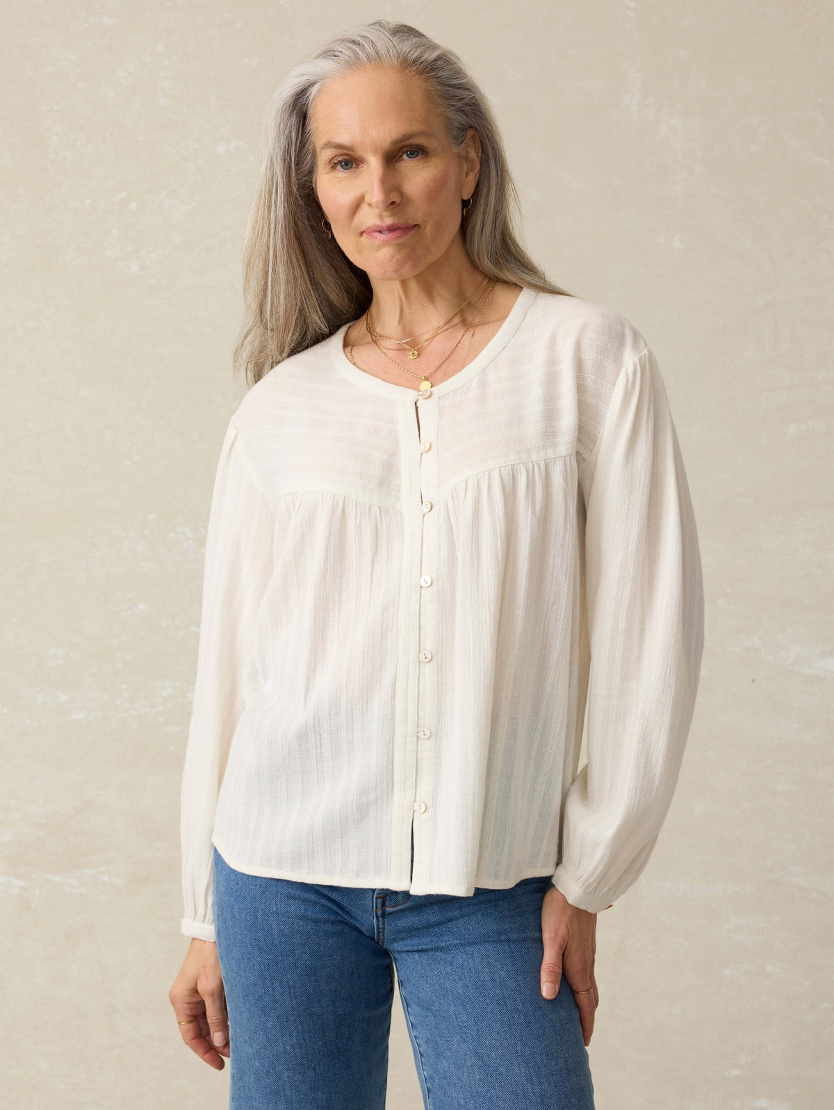 Lena Top - Egret