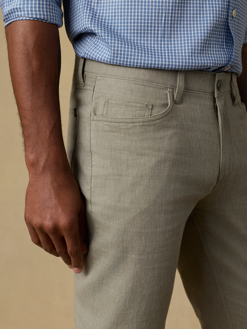 Movement™ Linen 5-Pocket Pant - Sage Cliff