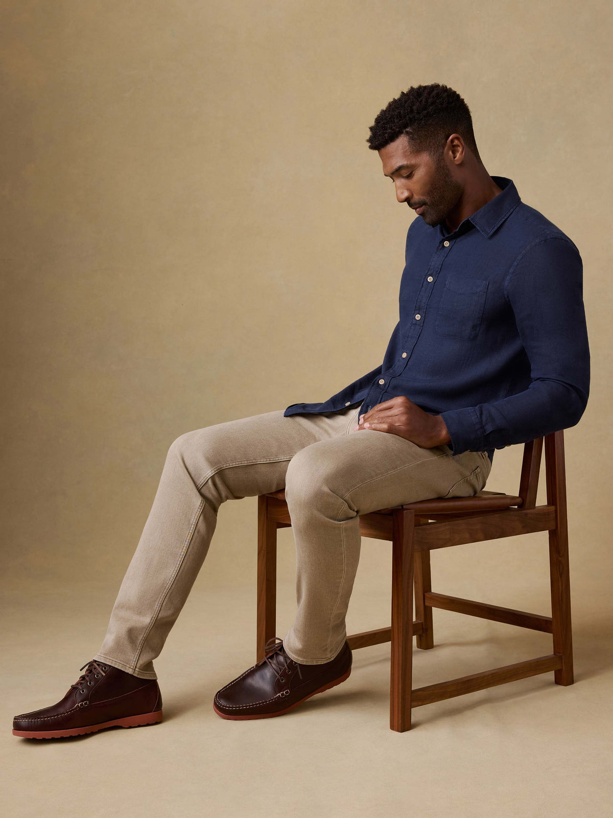 Laguna Linen Shirt - Island Navy