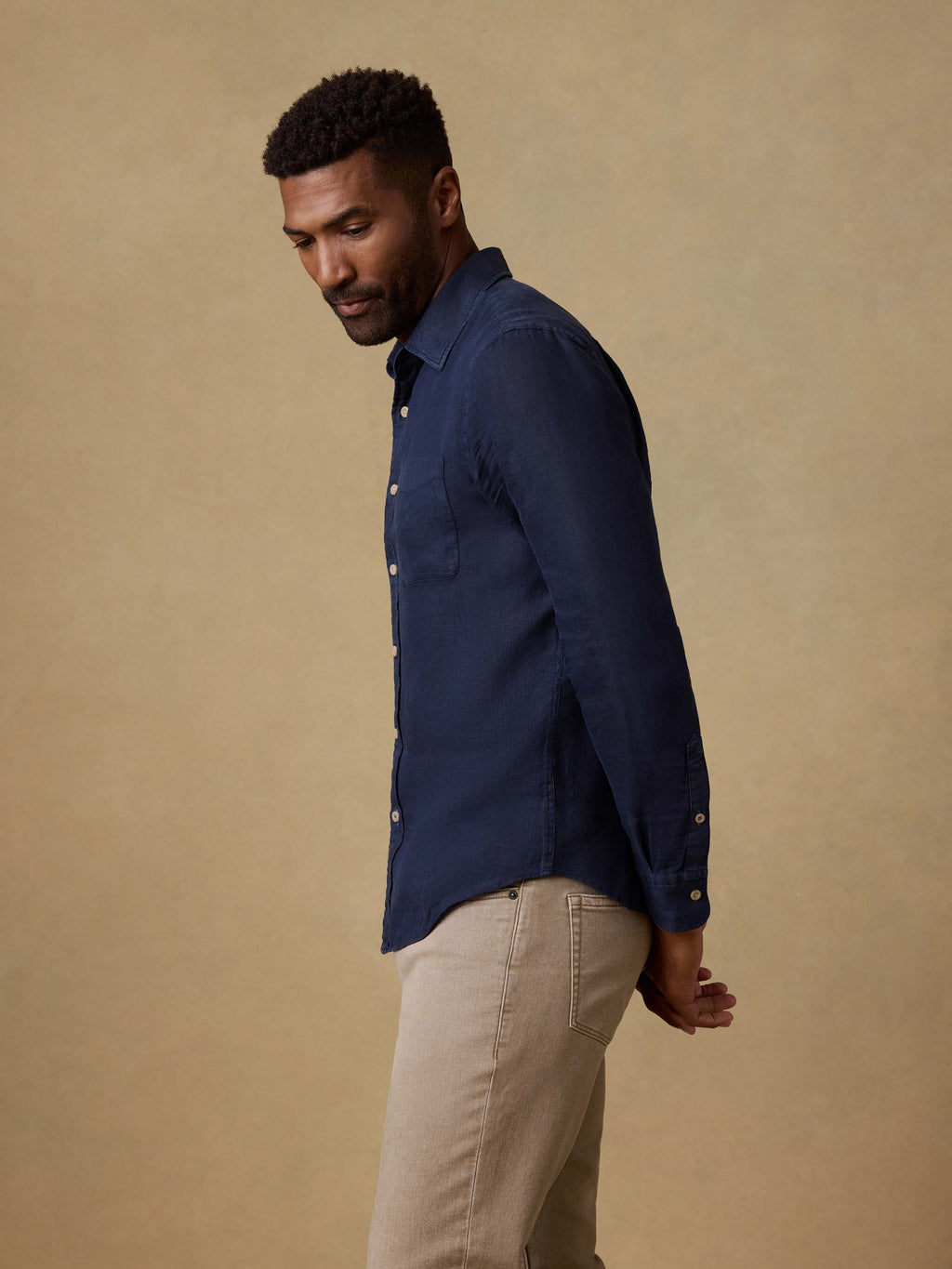 Laguna Linen Shirt - Island Navy