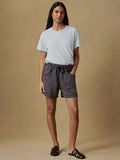 Topanga Drape Short - Washed Black