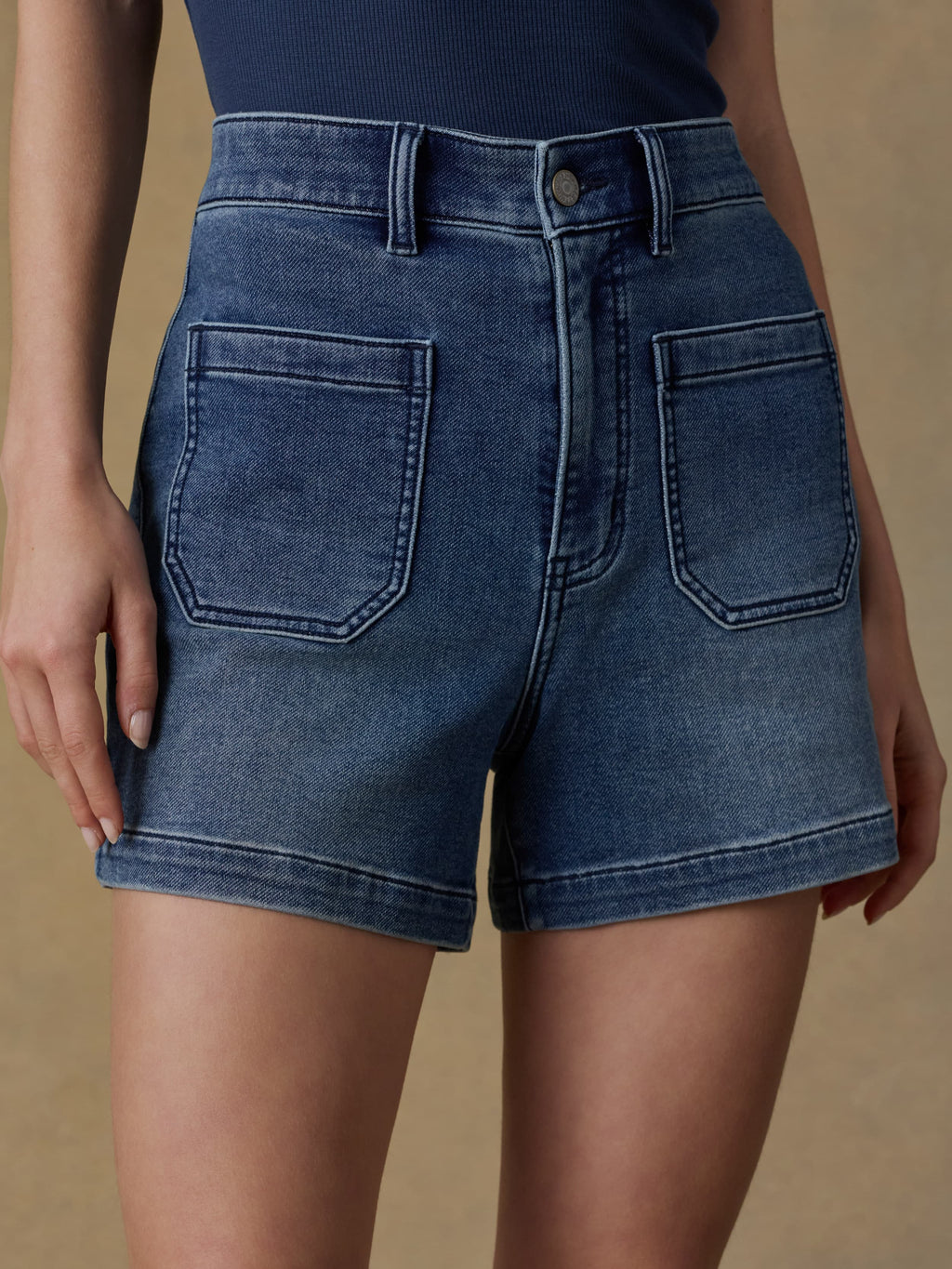 Stretch Terry Patch Pocket Short - Riverton