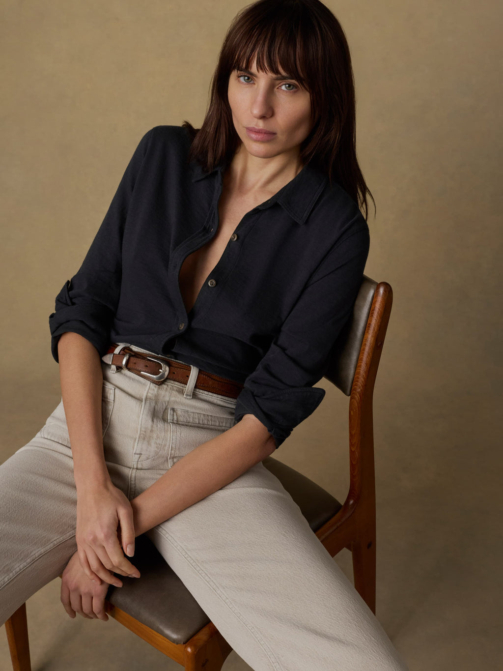Sunwashed Knit Shirt - Washed Black