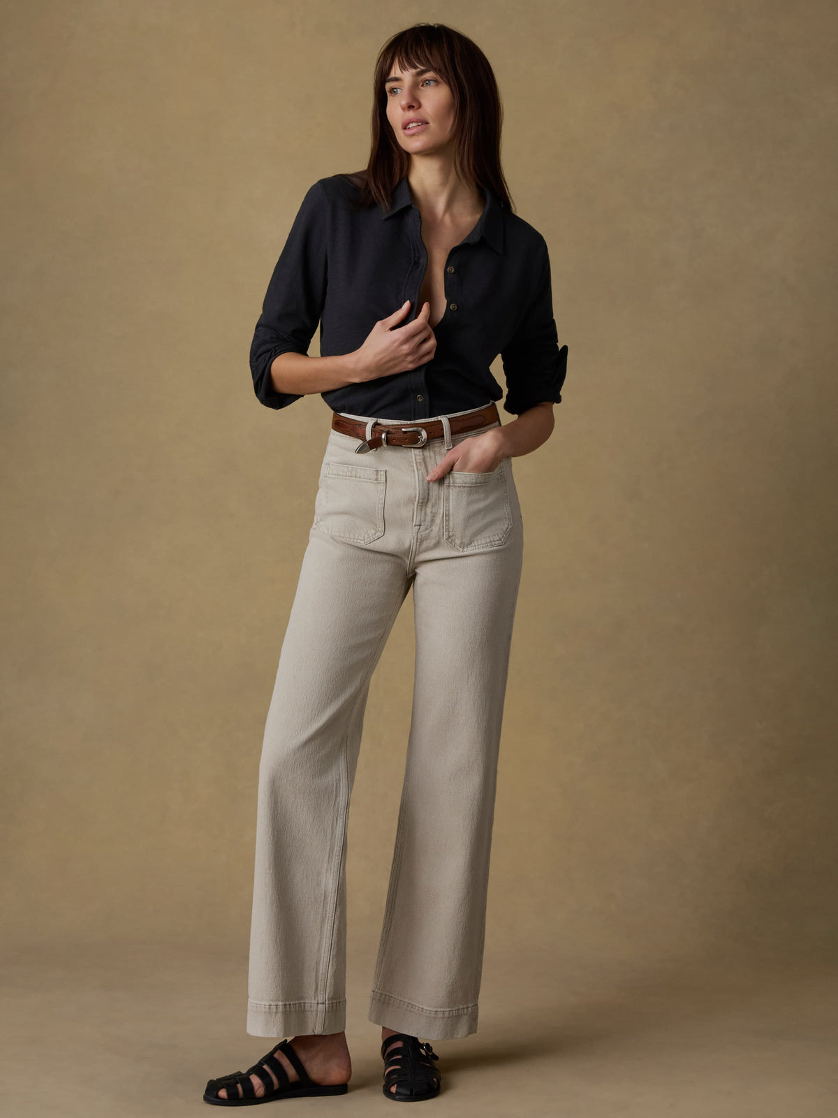 Sunwashed Knit Shirt - Washed Black