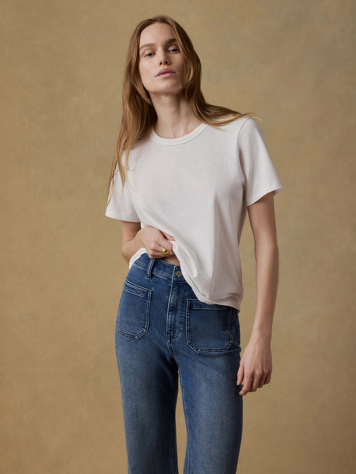 Sunwashed Regenerative Tee - White