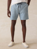 Indigo Knit Short - Indigo Waterway Stripe