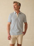 Sunwashed T-Shirt Polo - Ivory Breton Stripe