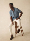 Short-Sleeve Laguna Linen Shirt - Deep Marine