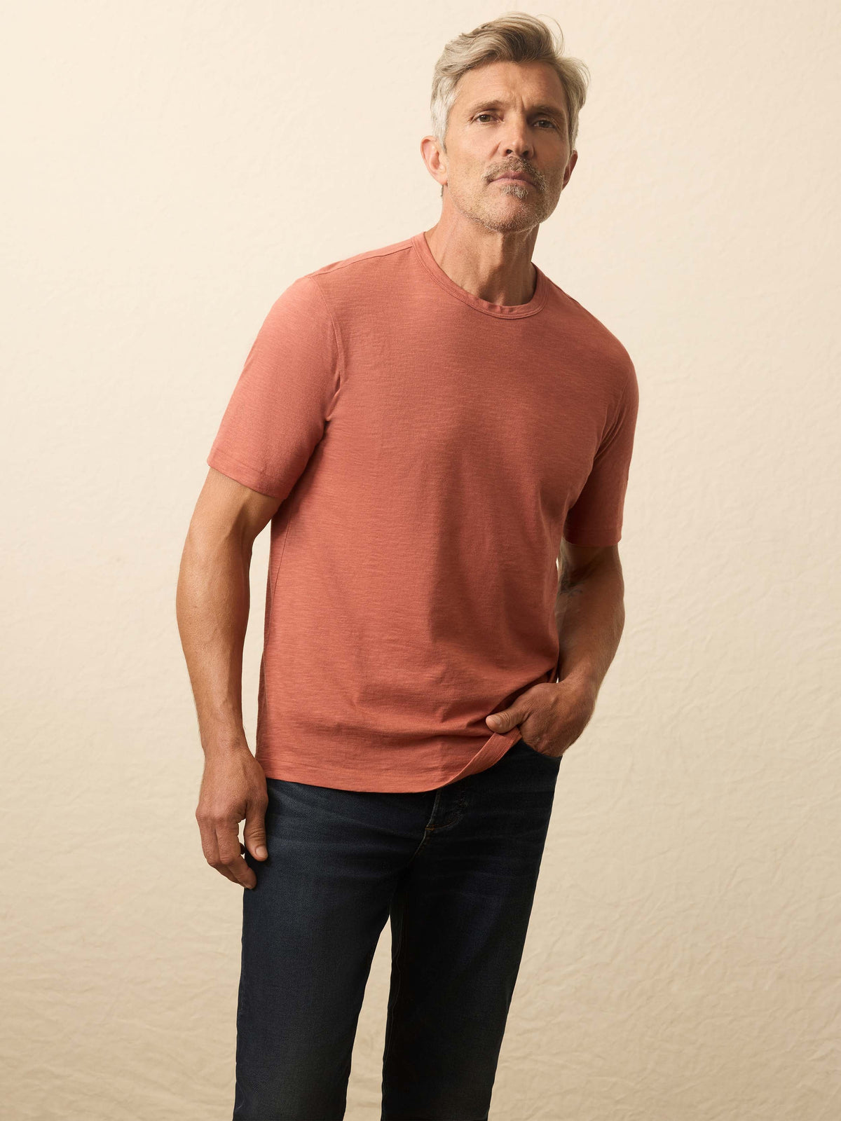 Sunwashed Regenerative Tee - Dusty Sienna