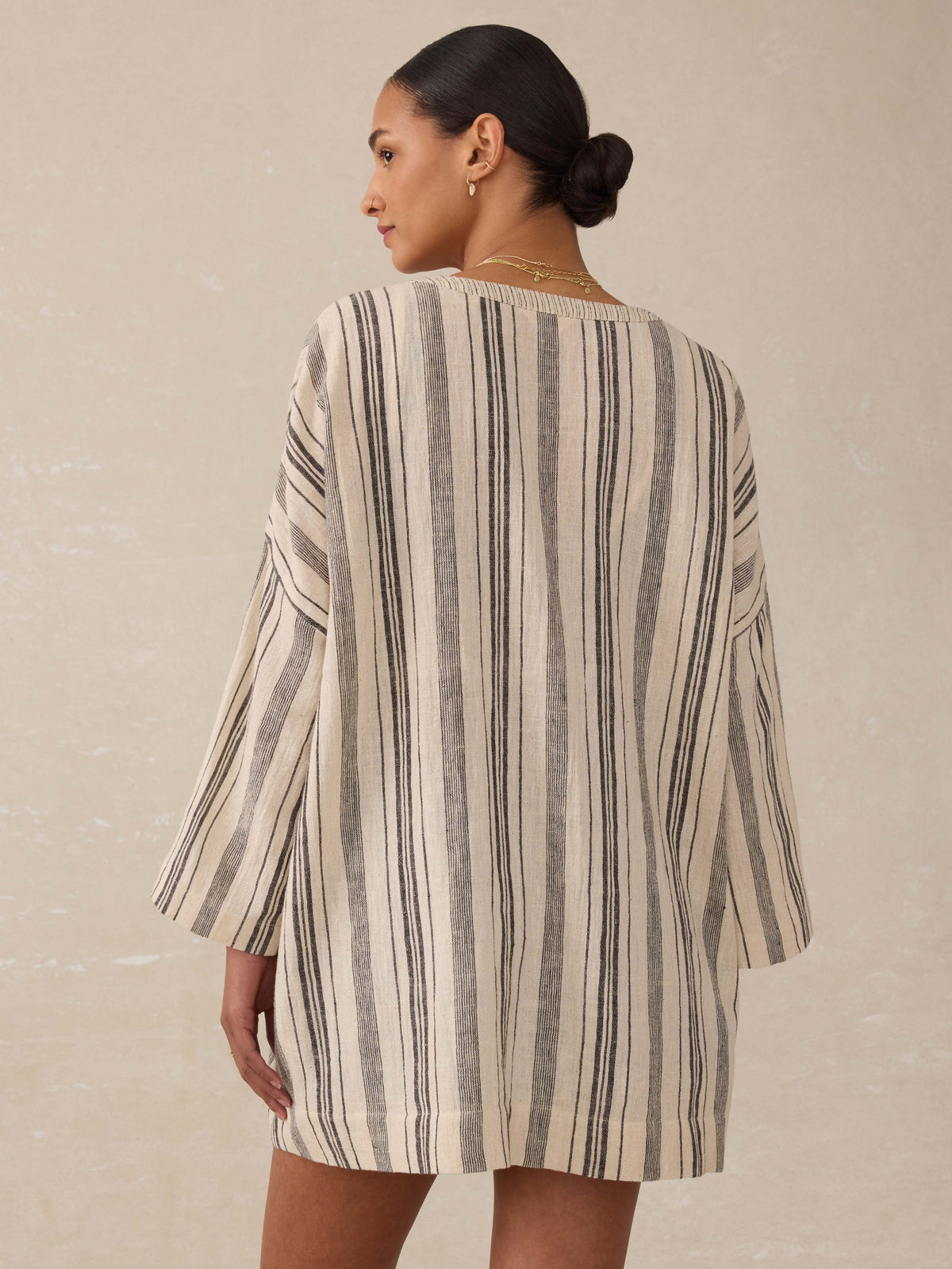 Rip Tide Cover Up - Sandy Mixed Stripe